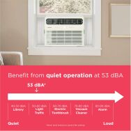 Frigidaire - 115V 8,000 BTU 350 Sq. Ft. Smart Window Air Conditioner with 3,500 BTU Supplemental ... - Alternate Views