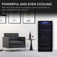 Whynter - 124-Bottle Wine Refrigerator - Black - Alternate Views