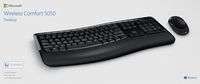 Microsoft - Comfort Desktop 5050 Ergonomic Full-size Wireless Keyboard and Mouse Bundle - Black - Alternate Views
