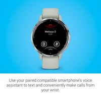 Garmin - Venu 3S GPS Smartwatch 41 mm Fiber-reinforced polymer - Stainless Steel and Sage Gray - Alternate Views