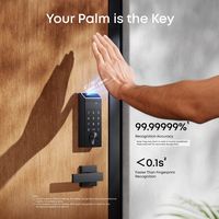 eufy - FamiLock E35 Thumb-Turn Smart Lock Deadbolt with Palm Scan for keyless entry (Compatible w... - Alternate Views