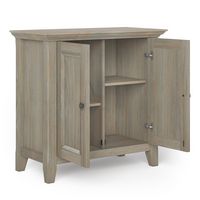 Simpli Home - Amherst Low Storage Cabinet - Distressed grey - Alternate Views