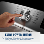 Maytag - 7.4 Cu. Ft. Smart Gas Dryer with Steam and Extra Power Button - White - Alternate Views