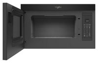 Whirlpool - 1.1 Cu. Ft. Over-the-Range Microwave with Flush Built-in Design - Black - Alternate Views