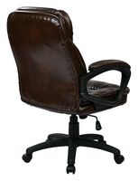Office Star Products - Faux Leather Manager's Chair - Chocolate - Alternate Views