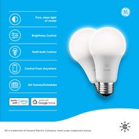 Cync - Reveal A19 Smart LED Light Bulbs (4 Pack) - White - Alternate Views