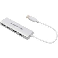 IOGEAR - Met(AL) 4-Port USB 3.0 Hub - White - Alternate Views