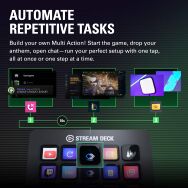 Elgato - Stream Deck MK.2 Full-size Wired USB Keypad with 15 Customizable LCD keys and Interchang... - Alternate Views