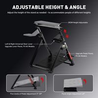 GTPlayer - Sim Racing Wheel Stand Simulator Cockpit Wheel Stand fit for Logitech G25 G27 G29 G920... - Alternate Views