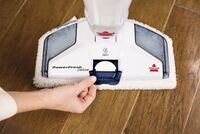 BISSELL - PowerFresh Deluxe Corded Steam Mop - Brite White/Saphire Waltz - Alternate Views