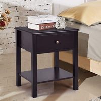 End Table Nightstand Storage Display Furniture Drawer Shelf Beside - Alternate Views