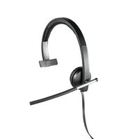 Logitech - H650e Mono Wired On-ear Headset - Black - Alternate Views