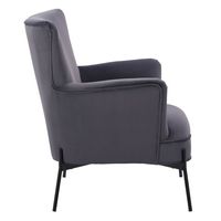 CorLiving - Elwood Wingback Accent Chair - Gray - Alternate Views