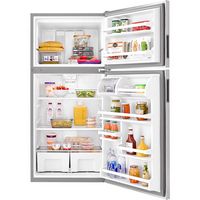 Amana - 18.2 Cu. Ft. Top-Freezer Refrigerator - Stainless Steel - Alternate Views