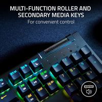 Razer - BlackWidow V4 X Full Size Wired Mechanical Green Clicky Switch Gaming Keyboard with Chrom... - Alternate Views