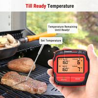 ThermoPro - Dual Probe Wireless Meat Thermometer - Red - Alternate Views