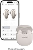 Bose - QuietComfort Ultra True Wireless Noise Cancelling In-Ear Earbuds - White Smoke - Alternate Views