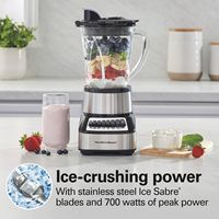 Hamilton Beach - Wave Crusher Multi-Function Blender with 40 oz. Glass Jar and 14 Functions for P... - Alternate Views