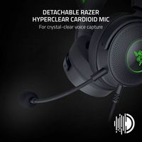 Razer - Kraken Kitty V2 Pro Wired Gaming Headset for PC, Mac, Playstation - Black - Alternate Views