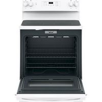 GE - 5.3 Cu. Ft. Freestanding Electric Range with Self-cleaning - White - Alternate Views