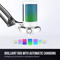 FIFINE USB Gaming Microphone Bundle – RGB & Gain Knob, Arm Boom Stand - Alternate Views