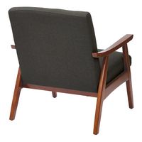 OSP Home Furnishings - Davis Mid-Century Fabric Armchair - Klein Charcoal - Alternate Views