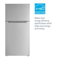 Insignia™ - 14.2 Cu. Ft. Top-Freezer Refrigerator with ENERGY STAR Certification - Stainless Steel - Alternate Views
