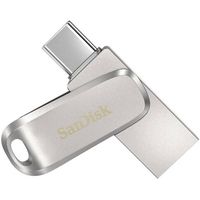 SanDisk - Ultra Dual Drive Luxe 512GB USB 3.1, USB Type-C Flash Drive - Silver - Alternate Views