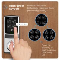 Lockly - Model 7S Deadbolt Smart Lock with Touchscreen/Key Access/Auto Lock/Bluetooth App Control... - Alternate Views