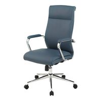 Office Star Products - High Back Antimicrobial Fabric Chair - Dillon Blue - Alternate Views