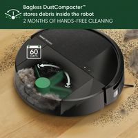 iRobot - Roomba 205 DustCompactor Bagless Robot Vacuum - Black - Alternate Views