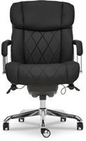 La-Z-Boy - Comfort and Beauty Sutherland Diamond-Quilted Bonded Leather Office Chair - Midnight B... - Alternate Views