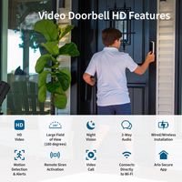 Arlo - Smart Wi-Fi Video Doorbell (2nd Generation) - Wired/Battery Operated with 1080p Resolution... - Alternate Views