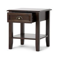 Simpli Home - Burlington End Table - Mahogany Brown - Alternate Views