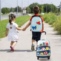 Costway - 2PC Kids Carry On Luggage Set 12