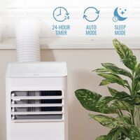 Keystone - 8,500 BTU ASHRAE/5,000 BTU DOE Portable Air Conditioner with Remote - White - Alternate Views