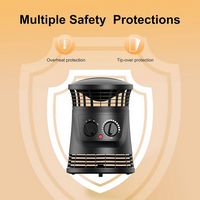 Lifesmart - 360 Surround Ceramic Heater - Black - Alternate Views