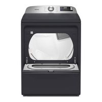 Maytag - 7.4 Cu. Ft. Smart Gas Dryer with Extra Power - Midnight Steel - Alternate Views