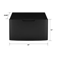 GE - 16” Laundry Pedestal with Storage Drawer for Select Washers and Dryers - Carbon Graphite - Alternate Views