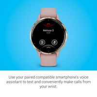 Garmin - Venu 3S GPS Smartwatch 41 mm Fiber-reinforced polymer - Stainless Steel and Dust Rose - Alternate Views
