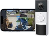 TP-Link - Tapo Battery Smart Video Doorbell 2K 3MP with Chime - No Monthly Fees - Black/White - Alternate Views