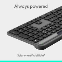 Logitech - Signature Slim Solar+ K980 Wireless Bluetooth Solar and Artificial Light Powered Keybo... - Alternate Views