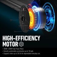 NIU - KQi 100P Foldable Electric Kick Scooter w/ 22 mi Max Range & 18 mph Max Speed - Gray - Alternate Views