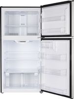 Insignia™ - 21 Cu. Ft. Top-Freezer Refrigerator - Stainless Steel Look - Alternate Views