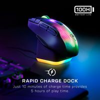 Turtle Beach - Kone XP Air Wireless Optical Gaming Mouse with Charging Dock and AIMO RGB Lighting... - Alternate Views
