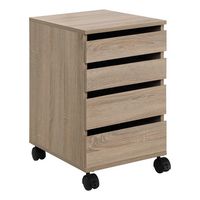 OSP Home Furnishings - Holly Mobile Storage Cart - River Oak - Alternate Views