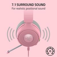 Razer - Kraken Kitty V3 X Wired Over-the-Ear Gaming Headset for PC, PlayStation, Nintendo Switch,... - Alternate Views