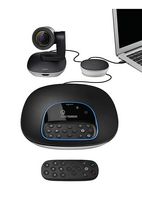 Logitech - GROUP Videoconferencing System for Mid to Large-sized Meeting Rooms - Black - Alternate Views