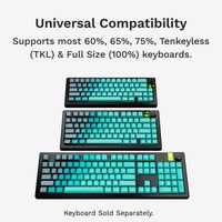 Glorious - GPBT Gradient Universal Keycap Set Compatible with Most 100% 85% 80% TKL 60% Compact 7... - Alternate Views