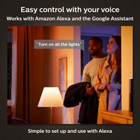 Philips - Hue A19 Bluetooth 75W Smart LED Bulb (2-Pack) - White and Color Ambiance - Alternate Views